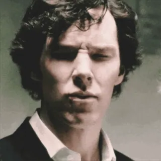 😒 Sherlock Holmes Sherlock Sherlock, Benedict Cumberbatch, Ausdruck, TV-Serie telegram sticker