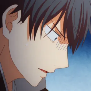 😨 anime, male, expression, man, animated, character telegram sticker