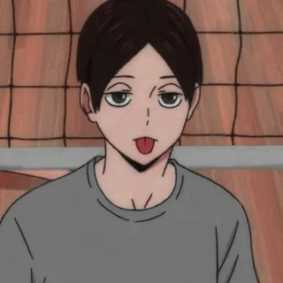 😛 Akinori Konoha Haikyuu!! Akinori Konoha, Haikyuu, anime, manga, cartoon, character, sticker whatsapp sticker
