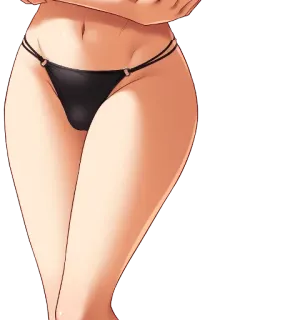 👙 anime, woman, bikini, underwear, legs whatsapp sticker