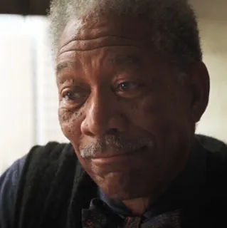 🦇 Morgan Freeman actor, movie, person, man, face, portrait telegram sticker