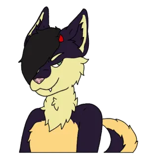 😈 Фурри, Антро, Животное, Волк, Персонаж, Мультфильм telegram sticker