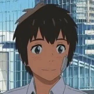 💫 Taki Tachibana Your Name Anime, Nam, Nhân vật, Chân dung, Minh họa telegram sticker