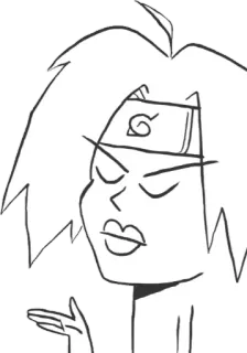 Sasuke vs Sakura telegram stickers