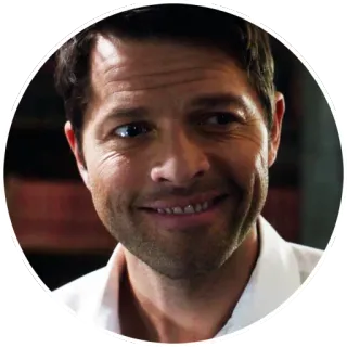 😀 Castiel Supernatural serial tv, nadprzyrodzone, castiel, misha collins, anioł telegram sticker