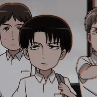 ☕ Levi Attack on Titan anime, manga, attack on titan, levi ackerman, character telegram sticker