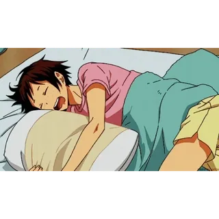 💤 animé, dormir, dessin animé, lit, couverture, oreiller, matin, endormi whatsapp sticker