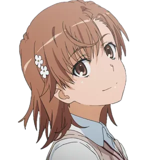🙂 Misaka Mikoto A Certain Scientific Railgun Anime, Dziewczyna, Misaka Mikoto, A Certain Scientific Railgun, Postać telegram sticker