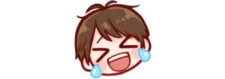 🤣 Anime, Śmiech, Płacz, Emocjonalne, Słodkie telegram sticker