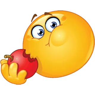 🍎 Emoji, Essen, Apfel, Frucht, Gelb, Fröhlich telegram sticker