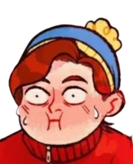 😰 Eric Cartman South Park cartone animato, personaggio, commedia, South Park, Eric Cartman telegram sticker