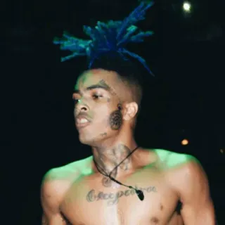 ❤️ XXXTentacion musicien, rappeur, XXXTentacion, chanteur, tatouage telegram sticker