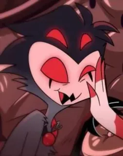 🦉 Stolas Helluva Boss iblis, burung hantu, kartun, animasi, helluvaboss telegram sticker