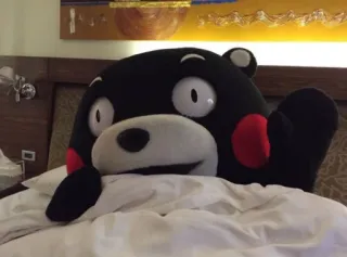 😪 Kumamon Kumamon, niedźwiedź, maskotka, postać, kawaii telegram sticker