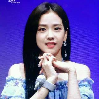 💙 Jisoo BLACKPINK 2020 kpop, idol, chanteuse, blackpink, femme, portrait, jisoo telegram sticker