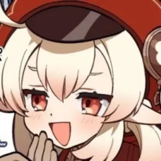 🤠 Klee Genshin Impact klee, genshin impact, videogioco, stile anime, carino, cartone animato telegram sticker