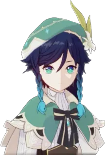 😐 Venti Genshin Impact venti, genshin impact, anime, postać, gra wideo telegram sticker