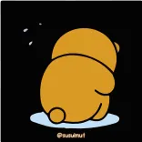 ✨ @tsutsumut Мультфильм, Медведь, Грустный, Сидит telegram sticker