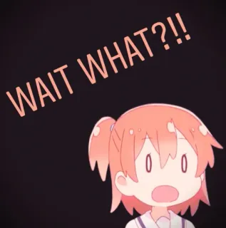 😦 WAIT WHAT?!! Anime, Impactado, Sorpresa, Reacción, Dibujo animado, Confundido telegram sticker