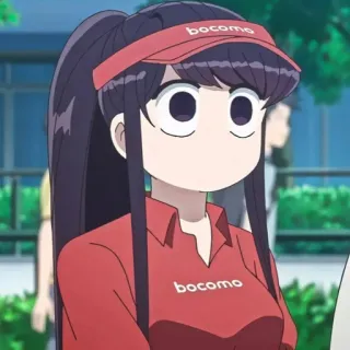 😶 Komi Shouko Komi Can't Communicate bocomo 애니메이션, 코미 양은 커뮤증입니다, 만화, 귀여운, 코미 쇼코, 여자, 귀여움 telegram sticker
