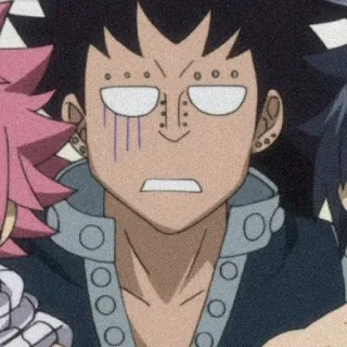 😬 Gajeel Redfox Fairy Tail anime, manga, Gajeel Redfox, Fairy Tail telegram sticker