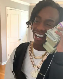 😝 YNW Melly dinheiro, joias, rapper, música, corrente telegram sticker