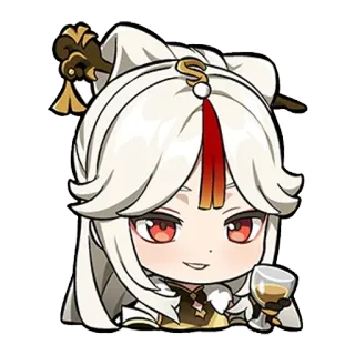 😎 Ningguang Genshin Impact jeu vidéo, animé, Ningguang, Genshin Impact, chibi, personnage whatsapp sticker