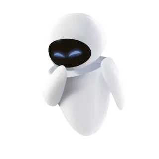 😁 EVE WALL-E robot, cartone animato, personaggio, walle, eve, carino, film telegram sticker