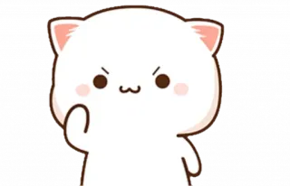 😒 кот, животное, средний палец, грубый, мультфильм telegram sticker