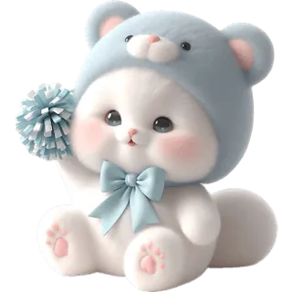 ✊ 可爱, 猫, 卡通, 动物, 卡哇伊, 贴纸 telegram sticker