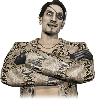 😈 Goro Majima Yakuza Goro Majima, Yakuza, Personagem, Video game, Majima telegram sticker