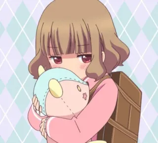 😥 Anime, Ragazza, Carina, Cartone animato, Kawaii telegram sticker