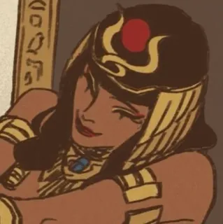 ☺️ Cleopatra Égypte antique, Pharaon, Reine égyptienne, Personnage historique telegram sticker