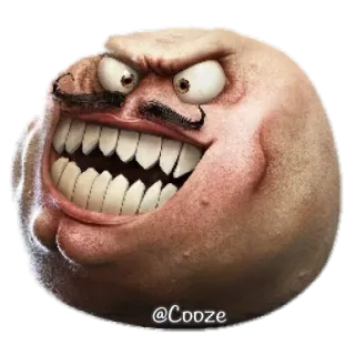 😈 @Cooze meme, rageface, internet meme, humor telegram sticker
