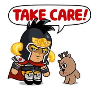 😌 TAKE CARE! desenho animado, cuide-se, adeus, despedida, ilustração telegram sticker