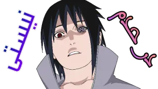 👿 Sasuke Naruto Anime, Sasuke, Naruto, Manga, Naklejka telegram sticker