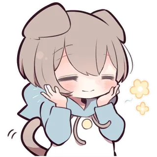 ☺️ アニメ, かわいい, カワイイ, 愛らしい, ちび, 漫画, キャラクター telegram sticker