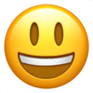 😃 emoji, smiley, happy, face, smile telegram sticker