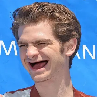 🤣 andrew garfield, acteur, célébrité, portrait, homme, personne whatsapp sticker