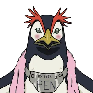 😀 PEN penguin, animal, cartoon, cute telegram sticker