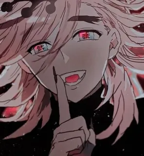 🎐 Doma Demon Slayer 武嚧 Anime, Demon Slayer, Doma, Obere Mond Zwei telegram sticker