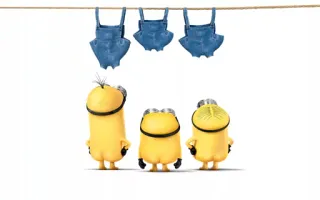 😐 minions, cartoon, yellow, characters, animated, funny telegram sticker