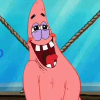 🍦 Patrick Star Spongebob Squarepants dessin animé, nickelodeon, patrick, bob l'éponge, étoile de mer telegram sticker
