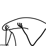 🥺 bonhomme allumette, mème, dessin animé, drôle, expression, triste, florkofcows whatsapp sticker