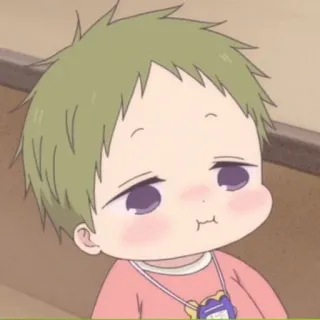 🎆 Anime, Bebê, Fofo, Desenho animado, Mangá telegram sticker