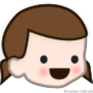😃 @replace | kik:pls Cartone animato, Avatar, Profilo, Ragazza telegram sticker
