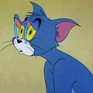 ⚡️ Tom Cat Tom and Jerry Desenho animado, Gato, Meme, Triste, Personagem de desenho animado telegram sticker