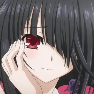 ☺️ Tohka Yatogami Date A Live อนิเมะ, ผู้หญิง, น่ารัก, Tohka Yatogami, Date A Live whatsapp sticker