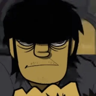 👺 Murdoc Niccals Gorillaz gorillaz, murdoc niccals, dibujos animados, personaje telegram sticker