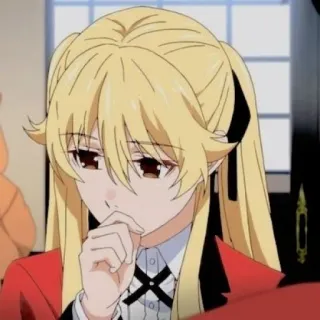 🦮 Mary Saotome Kakegurui Anime, Kakegurui, Mary Saotome, Manga, Juegos de azar, Instituto, Uniforme rojo telegram sticker